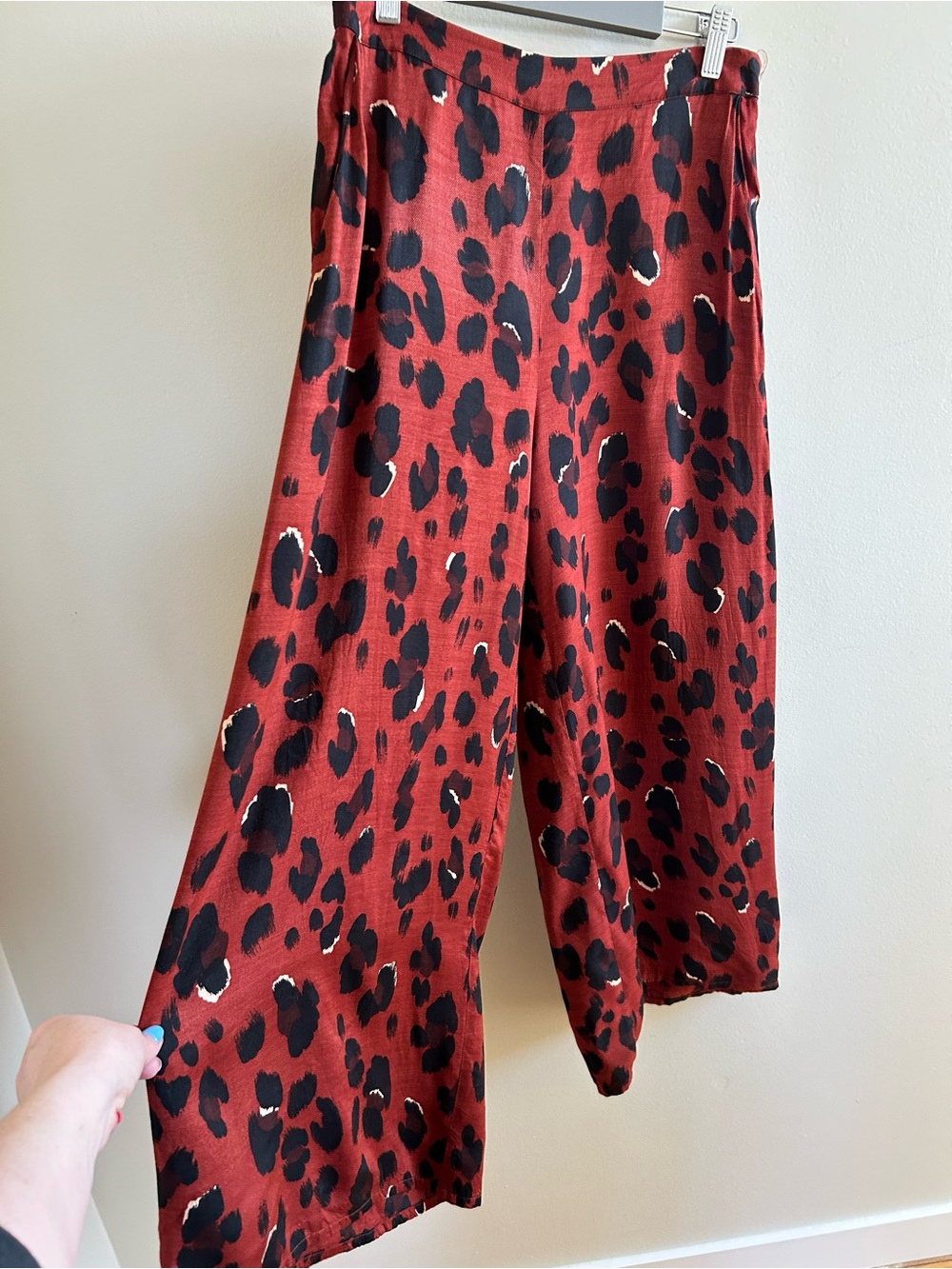 Soaked in Luxury Leopard Print Pants in Rust
